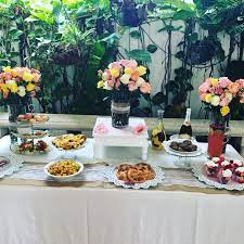 Tea Party Buffet Table Party Buffet Table Table Decorations Buffet Table