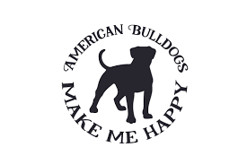 Download American Bulldogs Make Me Happy Svg Cut File By Creative Fabrica Crafts Creative Fabrica PSD Mockup Templates