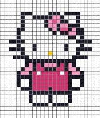 Cross Me Not Little Hello Kitty Kristik Sulaman Pola Rajutan