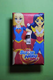 Dc Superhero Girls Wonder Woman Batgirl Light Switch Room Home Decor Comic Super Superhero Room Children Room Girl Girl Superhero