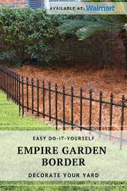 Expert Gardener Empire Black Powder Coated Steel Garden Border 22 5 Inches W X 18 Inches H Walmart Com Garden Borders Garden Shade Perennials