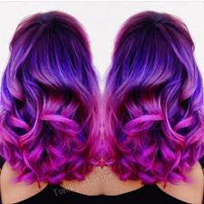 Purple Mermaid Hair Melting Into Magenta Hair Color By Colordollz Hotonbeauty Com Magenta Hair Colors Magenta Hair Hair Styles