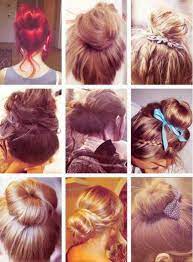 Different Hair Styles Types Of Hair Bun Natural Hair Styles