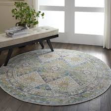 120 x 180 cm ca. Sonderangebot Teppich Montapis Adana 07 Blau Grun Rund