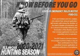 You can apply for a replacement card at the same time. Due To Covid 19 Rules Illinois Conservation Police Facebook
