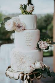 Destination Kelowna Intimate Wedding Kelowna Real Wedding Painted Wedding Cake Floral Wedding Cakes Intimate Wedding