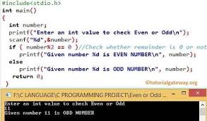 In This Article We Will Show You How To Write A C Program To Check Odd Or Even Number Using If Statement And Conditional Operator Wit Odds Programming Evening