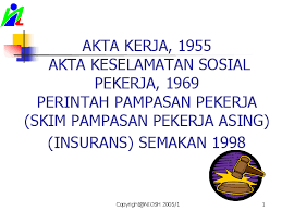 Menurutnya lagi, skim keselamatan di bawah akta ini dikendalikan. Ppt Akta Osha Muhammad Arif Academia Edu