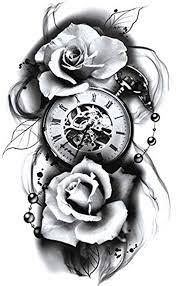 3d Rosen Tattoo Kompass Tattoo Oberarm Tattoo Fake Tattoo Festival Tattoo Th530 Makeup Augen Taschenuhr Tattoo Schwarze Und Graue Tattoos Kompass Rose Tattoo