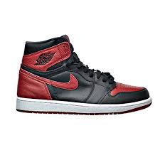 jordan air 1 retro high og mens shoes black varsity red white 555088 001