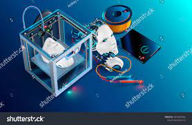 3d Printing Workshop 3d Printer Printed Robot Head Robot Parts Manufacturing With Additive Technology 3d Printing Wedding Card Design Diy Design Robot Parts