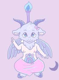 pin by b on artwork pastel goth art satanic art baphomet pastel goth art satanic art