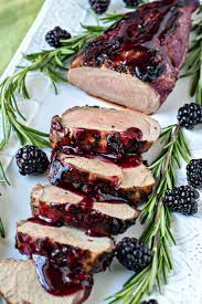 Blackberry Rosemary Pork Tenderloin Pork Tenderloin Is Marinated In A Blackberry Rose Rosemary Pork Tenderloin Tenderloin Recipes Stuffed Pork Tenderloin