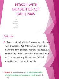 Pdf | people with disabilities (pwd) remain neglected in many areas including employment. Person With Disabilities Act Oku 2008 Special Education Disability