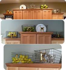 My Suite Bliss Kitchen Baskets Decorating Above Kitchen Cabinets Kitchen Cabinets Decor Above Kitchen Cabinets