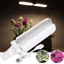 Just as before we use the same full spectrum for these new grow lights and the light works well for all plants and plant stages. E27 30w 2835 Two Leaf Foldable Deformable Full Spectrum Led Grow Light Bulb With Hanging Holder Ac110 265v Buy At The Price Of 15 89 In Banggood Com Imall Com