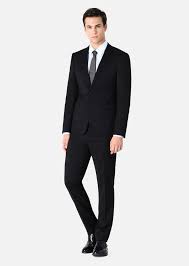 Gefutterter Slim Fit Anzug Aus Schurwolle Herren Emporio Armani
