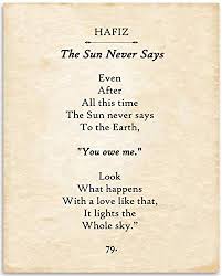Amazon Com Hafiz The Sun Never Says 11x14 Unframed Typography Book Page Print Great Gift For Poetry Fans And Inspirational Home And Office Decor Under 15 Handmade Products