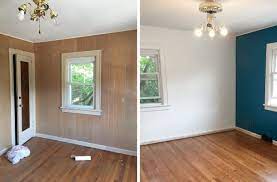 If you plan on painting the finished paneling, as is most common in today's decorating styles. How To Make Wood Paneling Look Like Drywall Cut The Wood