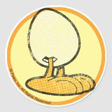 Sheldon The Egg Stickers Garfield Hatemondays Funnycat Stickers Round Stickers Custom Stickers