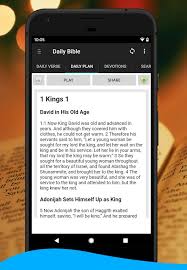 Bible offline is a good bible reading app that allows you to enjoy the scriptures even without an internet connection. Dailybible 1 Android Bible App