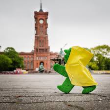How Do You Like My Yellow Raincoat Ampelmann Ampel Littlegreenman Ampelmannworld Followampelmann Amp Berlin Today Ferry Building San Francisco Berlin