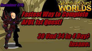 After the new aqlite char. Aqw Afdl Fastest Way To Complete First Quest 20 Und 34 In 4 Days Youtube
