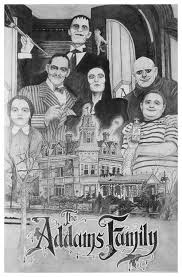 Watch me draw and color morticia gomez wednesday and pugsley addams coloring pages from the addams family animated movie. The Addams Family Montage Drawing By Mark Harris