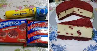 Jangan risau, ada pengguna f acebook nurul izwahida ada kongsikan resepi mudah untuk buat burn cheese cake. Ringkasnya Cara Buat Resipi Red Velvet Cheese Cake Tak Perlu Guna Oven Pun Yummy Pula Tu Ini Resipinya Keluarga