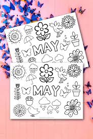 Some of these coloring pages are simple and easy to complete, while others are more intricate and complex. May Coloring Page Made With Happy Coloring Page For Kids