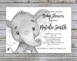 Baby Shower Invitation Gender Neutral Printable Baby Shower Etsy Elephant Baby Shower Invitations Baby Shower Invitations For Boys Elephant Baby Showers