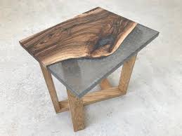Grey Marble English Walnut Epoxy Resin Side Table On Diagonal Oak Base Youtube Resin Furniture Epoxy Wood Table Resin Table