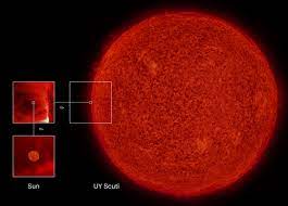 Size comparison between our sun and the largest star ever observed: How Big Is Uy Scuti Compared To The Sun Quora
