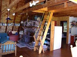Loft Ladder Using Rope Loft Ladder Tiny House Stairs Tiny House Loft