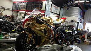gold chrome bike