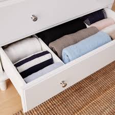 For the most part, you can easily stuff up to six pairs of jeans. Dresser Drawer Organizer 4 Dream Drawer Organizers The Container Store