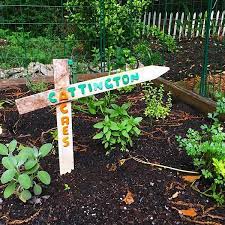 Diy Garden Sign From Old Fence Stakes