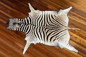 genuine equus burc zebra hide rug