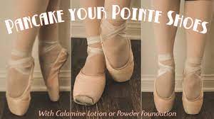 how to pancake pointe shoes calamine