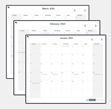 free monthly calendar excel template