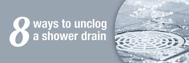 unclogging shower drain