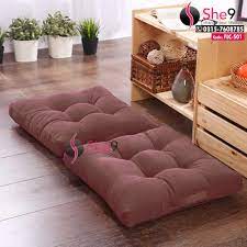 floor cushion in velvet fabric filled