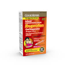 Goodsense Infants Ibuprofen Oral Suspension 50 Mg Per 1 25 Ml Berry Pain Reliever And Fever Reducer Temporarily Reduces Fever And Temporarily