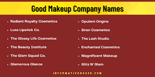 499 good makeup company names ideas to