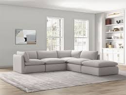 comfie 5pc sectional with ottoman