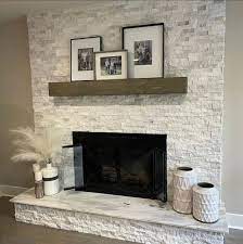Contemporary Fireplace Mantel Floating