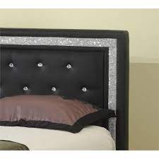 Master Faux Leather Queen Platform Bed