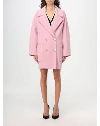 Elisabetta Franchi Coat In Pink Lyst