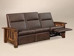 wall hugger double reclining sofa from