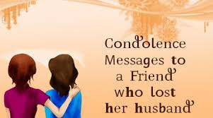 condolence on of husband sle